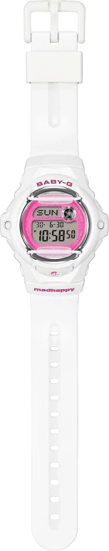 Casio,BABY-G 45.90x42.60mm,45.90x42.60mm,Resin,Pink Red,Quartz,Countdown,Chronograph,Annual Calendar,Month,Hardlex,Round,BG169MH,BG169MH-7