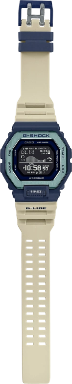 Casio,G-LIDE 50.90x46mm,50.90x46mm,Resin,Stainless Steel,Black,Quartz,Countdown,Chronograph,Moonphase,Month,Hardlex,Tonneau,GBX100TT,GBX100TT-2