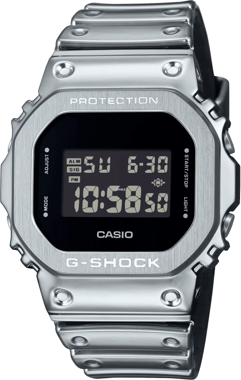 Casio,G-SHOCK 49.60x43.20mm,49.60x43.20mm,Resin,Black,Quartz,Countdown,Chronograph,Month,Date,Hardlex,Square,GM5600YM,GM5600YM-8