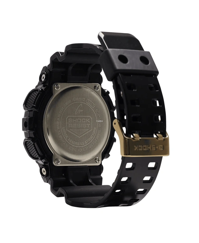 Casio,G-SHOCK 55x51.20mm,55x51.20mm,Resin,Gold,Quartz,Countdown,Chronograph,Month,Date,Hardlex,Round,GD100GB,GD100GB-1