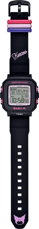 Casio,BGD-10 42.80x39mm,42.80x39mm,Resin,Pink,Grey,Quartz,Countdown,Chronograph,Month,Date,Hardlex,Square,BGD10KKM,BGD10KKM-1