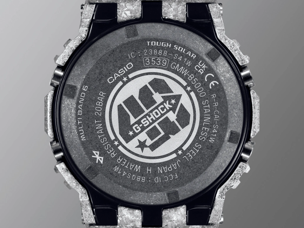 Casio,G-SHOCK 49.30x43.20mm,49.30x43.20mm,Stainless Steel,Black,Quartz,Countdown,Chronograph,Perpetual Calendar,Month,Hardlex,Square,GMW,GMW-B5000PS-1