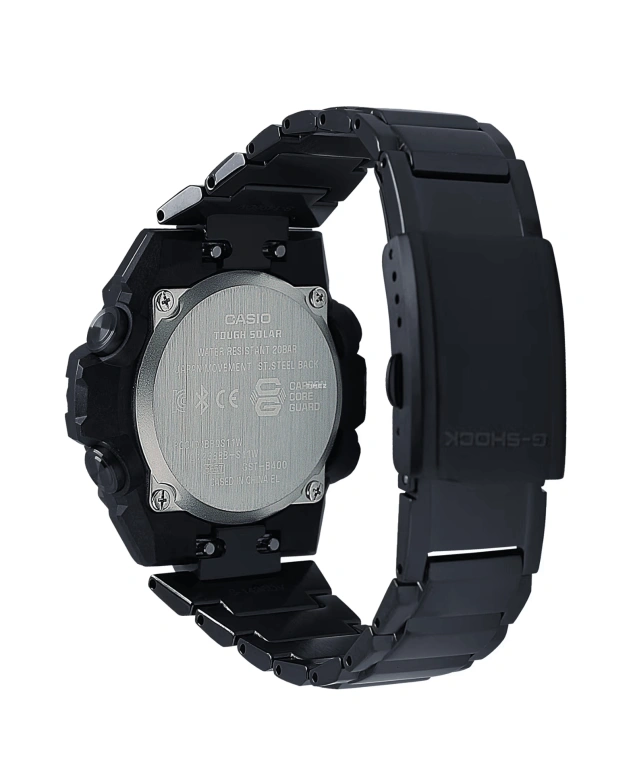 Casio,G-STEEL 49.60mm,49.60mm,Resin,Blue,Quartz,Countdown,Chronograph,Month,Date,Hardlex,Round,GSTB400BD,GSTB400BD-1A2