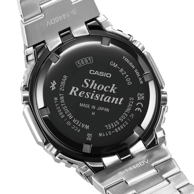 Casio,G-SHOCK 49.80x44.40mm,49.80x44.40mm,Stainless Steel,Black,Quartz,Countdown,Chronograph,Month,Date,Hardlex,Round,GMB2100SD,GMB2100SD-1C