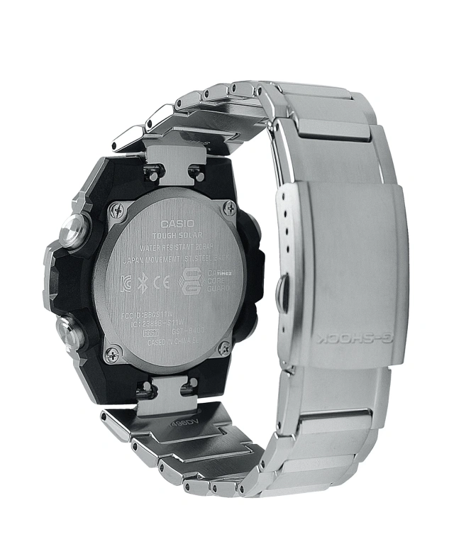 Casio,G-STEEL 49.60mm,49.60mm,Resin,Black,Quartz,Countdown,Chronograph,Month,Date,Hardlex,Round,GSTB400D,GSTB400D-1A