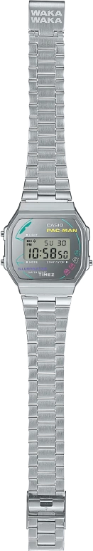 Casio,VINTAGE 38.60x36.30mm,38.60x36.30mm,Resin,Silver,Quartz,Chronograph,Month,Date,Day,Plexi,Square,A168WEPC,A168WEPC-7A
