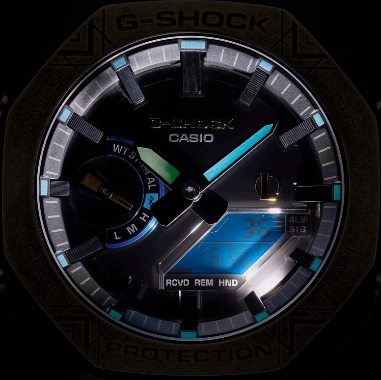 Casio,G-SHOCK 49.80x44.40mm,49.80x44.40mm,Stainless Steel,Black,Quartz,Countdown,Chronograph,Month,Date,Hardlex,Octagon,GMB2100LL,GMB2100LL-1A