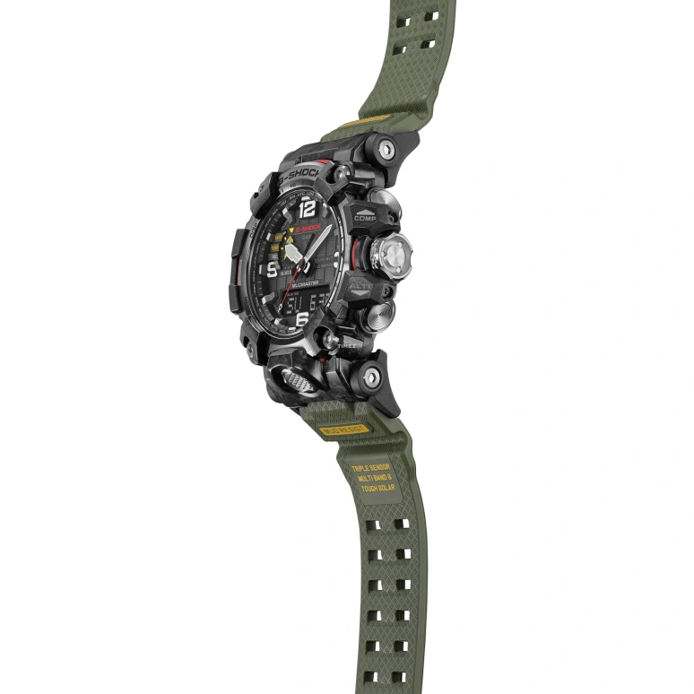 Casio,MASTER OF G - LAND 61.20x54.40mm,61.20x54.40mm,Resin,Forged Carbon,Stainless Steel,Black,Quartz,Countdown,Chronograph,Month,Date,Sapphire,Crystal Glass,Round,GWG2000,GWG2000-1A3