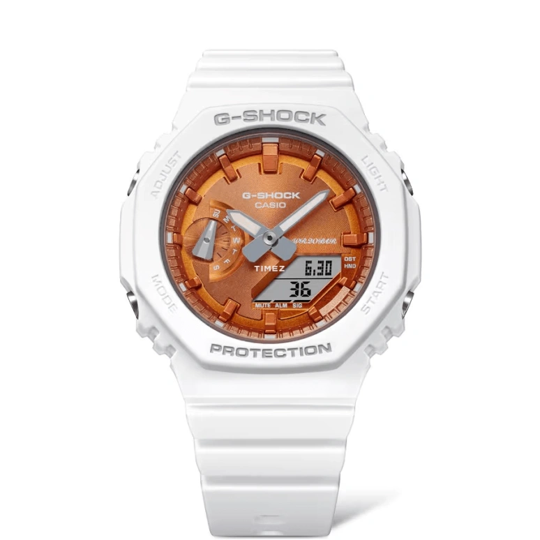 Casio,G-SHOCK 46.20x42.90mm,46.20x42.90mm,Resin,Carbon,Orange,Quartz,Countdown,Chronograph,Month,Date,Hardlex,Round,GMAS2100WS7A