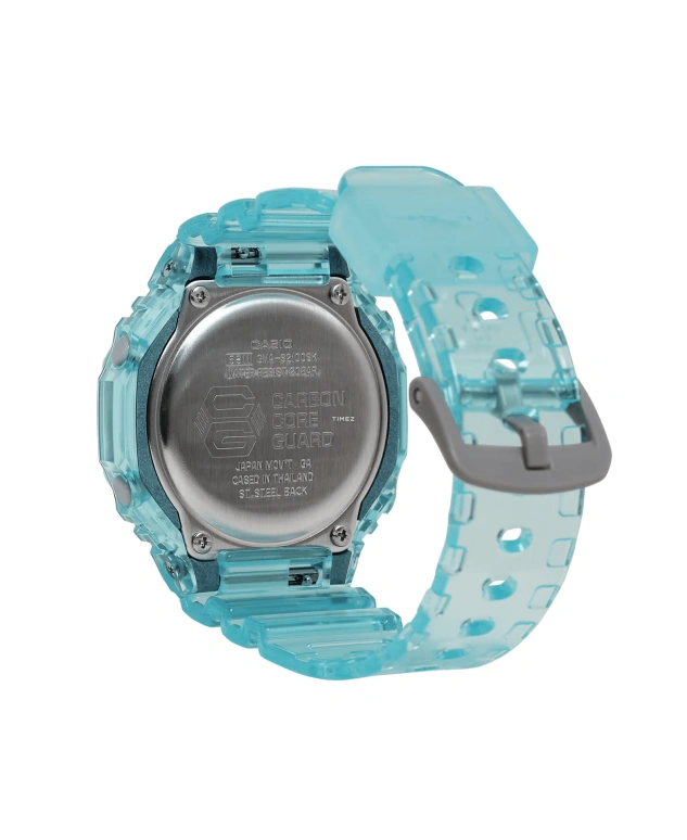 Casio,G-SHOCK 46.20x42.90mm,46.20x42.90mm,Carbon,Resin,Blue,Quartz,Countdown,Chronograph,Month,Date,Hardlex,Round,GMAS2100SK2A