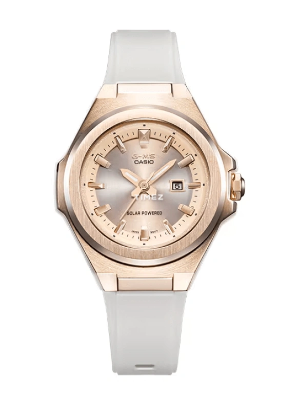 Casio,G-MS 42.40x37.10mm,42.40x37.10mm,Resin,White,Quartz,Chronograph,Day,Solar Charging,MSGS500G,MSGS500G-7A2