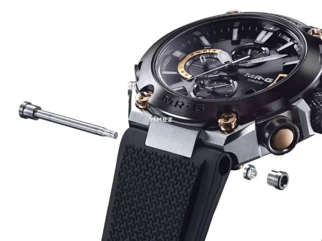 Casio,MR-G 49.80mm,49.80mm,Titanium,Black,Quartz,Countdown,Chronograph,Date,Day,Sapphire,Round,MRGG2000R,MRGG2000R-1A