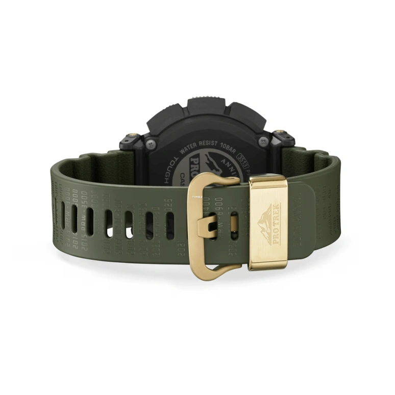 Casio,PROTREK 54.70x51.70mm,54.70x51.70mm,Carbon,Bio-sourced,Resin,Grey,Quartz,Countdown,Chronograph,Month,Date,Hardlex,Round,PRG340ANS,PRG340ANS-3