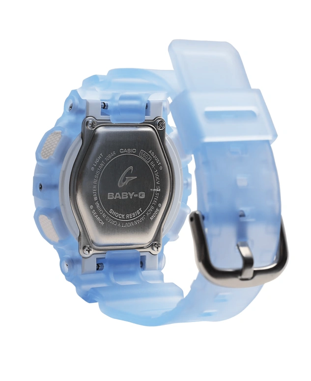 Casio,BABY-G 43.30mm,43.30mm,Resin,Blue,Quartz,Countdown,Chronograph,Month,Date,Hardlex,Round,BA130CV,BA130CV-2A