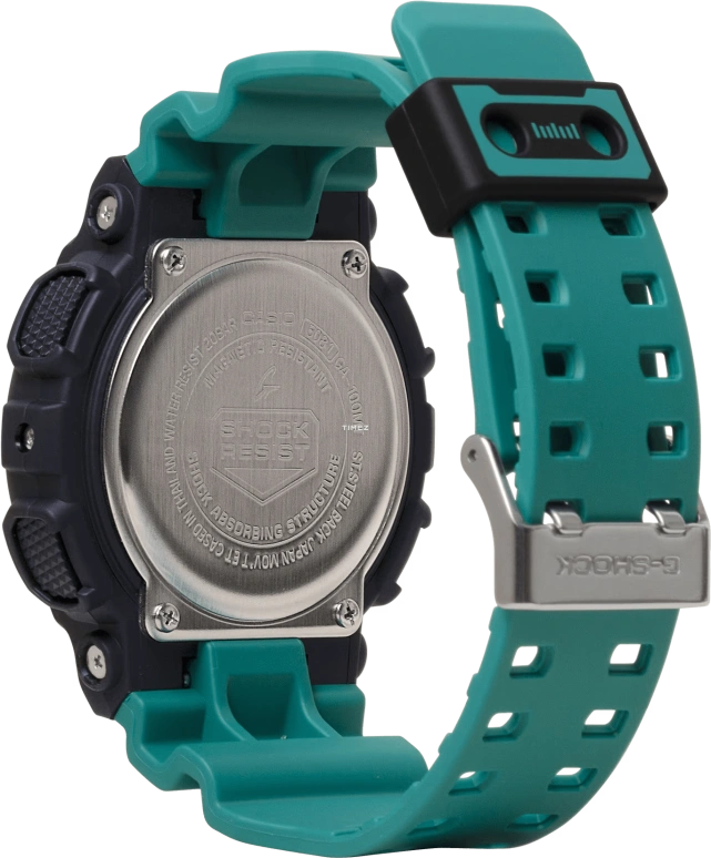 Casio,G-Shock GA-100 51.20mm,51.20mm,Resin,Black,Green,Dual,Quartz,Countdown,Chronograph,Month,Date,Hardlex,Round,GA100MT,GA100MT-1A3