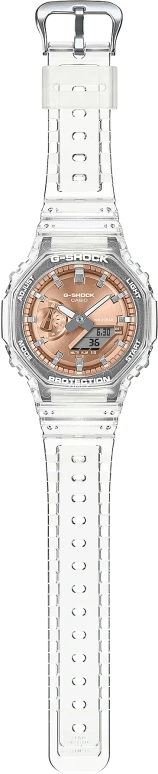Casio,G-SHOCK 48.50x45.40mm,48.50x45.40mm,Carbon,Resin,Rose Gold,Quartz,Countdown,Chronograph,Month,Date,Hardlex,Octagon,GA2100BM,GA2100BM-7A5