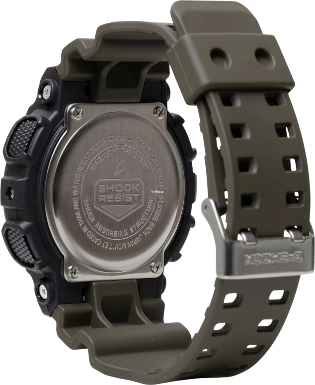 Casio,G-SHOCK 51.20mm,51.20mm,Resin,Black,Quartz,Countdown,Chronograph,Month,Date,Hardlex,Round,GA100TU,GA100TU-1A3