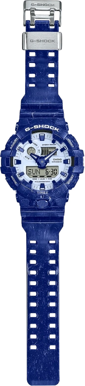 Casio,G-SHOCK 57.50x53.40mm,57.50x53.40mm,Resin,White,Grey,Quartz,Countdown,Chronograph,Month,Date,Hardlex,Round,GA700BWP,GA700BWP-2A