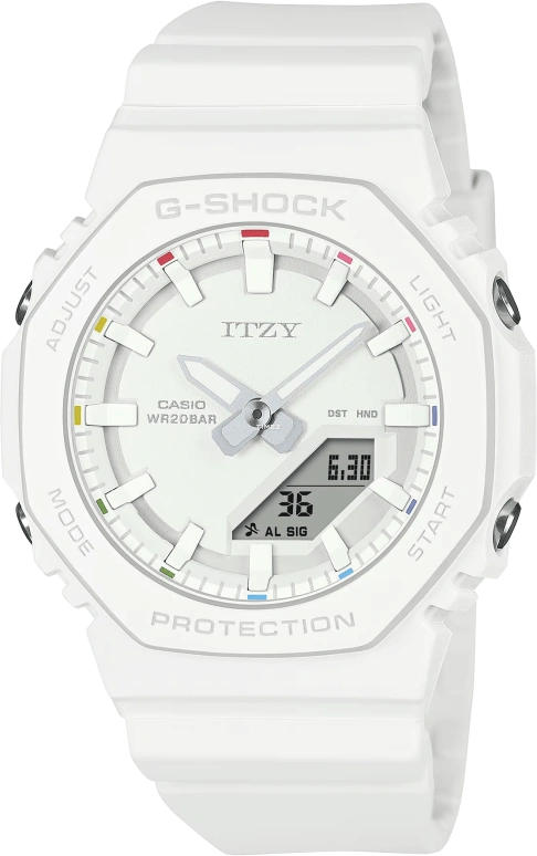 Casio,G-SHOCK 40.20mm,40.20mm,Bio-sourced,Resin,White,Quartz,Countdown,Chronograph,Month,Date,Hardlex,Round,GMAP2100IT7A