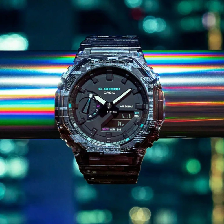 Casio,G-SHOCK 48.50x45.40mm,48.50x45.40mm,Resin,Carbon,Black,Quartz,Countdown,Chronograph,Month,Date,Hardlex,Round,GA2100NN,GA2100NN-1A