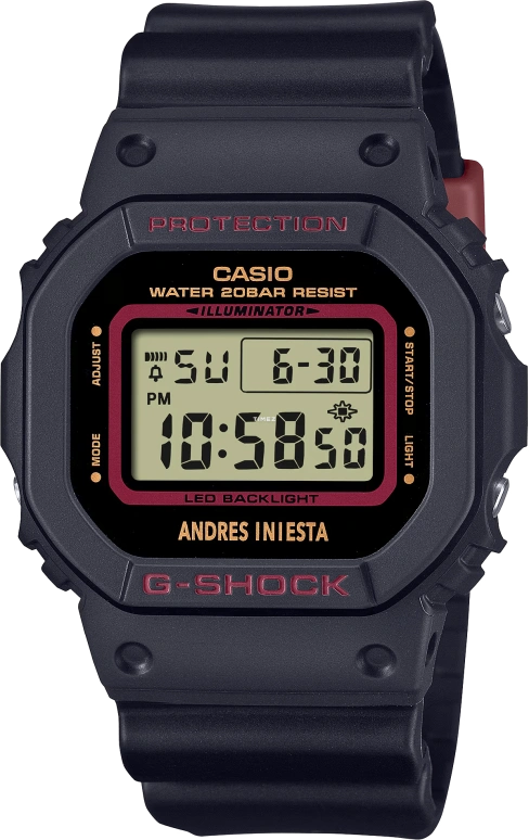Casio,G-SHOCK 48.90x42.80mm,48.90x42.80mm,Bio-sourced,Resin,Black,Quartz,Countdown,Chronograph,Month,Date,Hardlex,Square,DW5600AI,DW5600AI-1