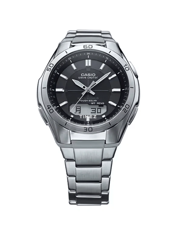 Casio,ANALOG-DIGITAL 52x43.50mm,52x43.50mm,Stainless Steel,Black,Quartz,Countdown,Chronograph,Month,Date,Plexi,Glass,Round,WVAM640D,WVAM640D-1A