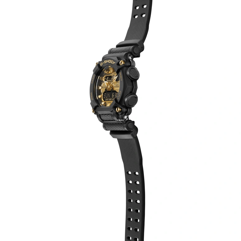 Casio,G-SHOCK 52.80x49.50mm,52.80x49.50mm,Resin,Gold,Quartz,Countdown,Chronograph,Month,Date,Hardlex,Round,GA900AG,GA900AG-1A
