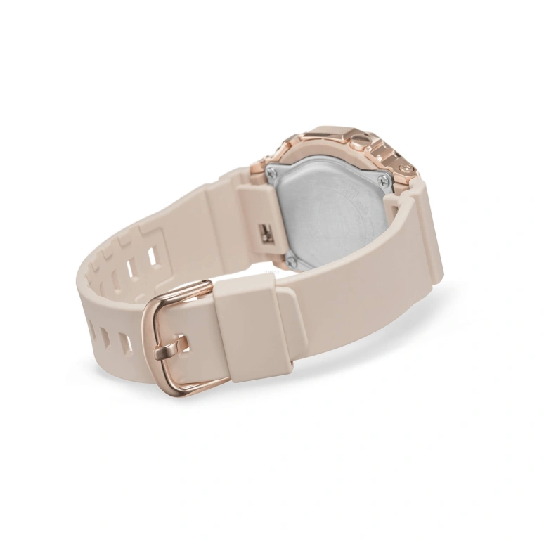 Casio,G-SHOCK 40.40mm,40.40mm,Resin,Pink Gold,Quartz,Countdown,Chronograph,Month,Date,Hardlex,Octagon,GMS2100PG,GMS2100PG-4A