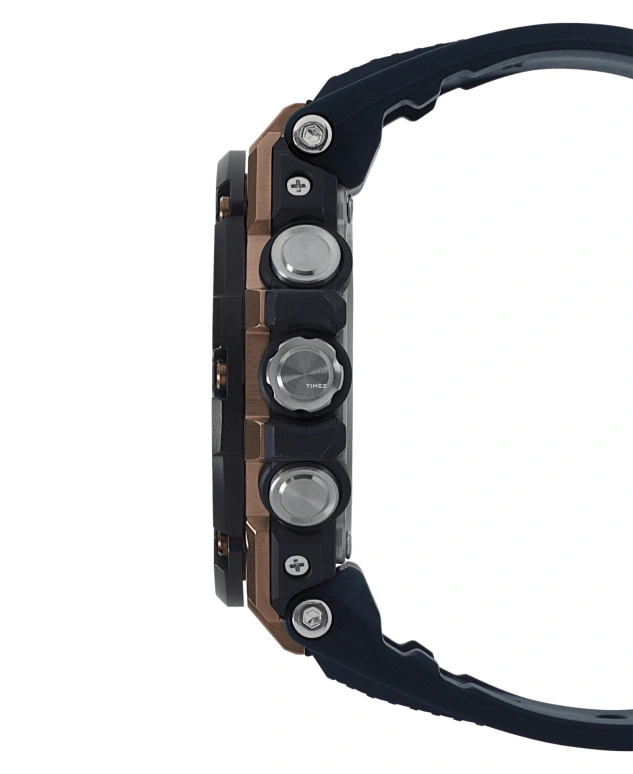 Casio,G-STEEL 53.80mm,53.80mm,Resin,Black,Quartz,Countdown,Chronograph,Day,Dule Time,Hardlex,Round,GSTB100G,GSTB100G-2A