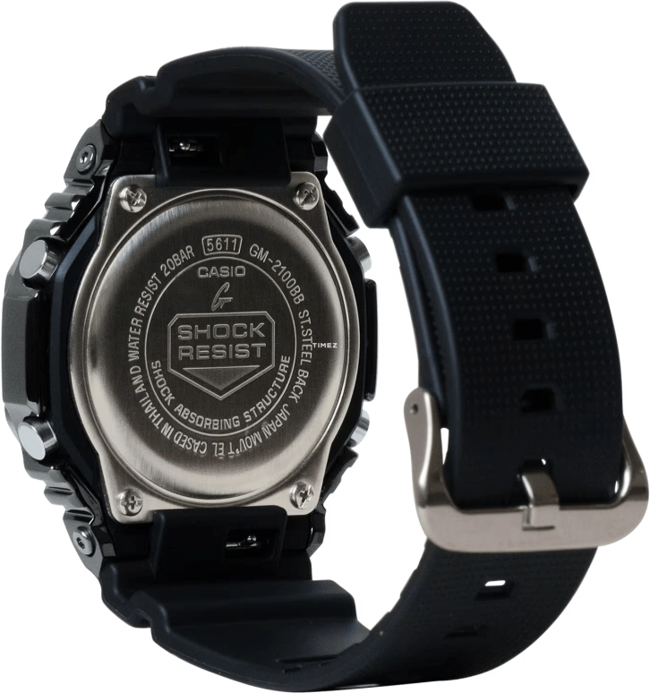 Casio,G-SHOCK 44.40mm,44.40mm,Resin,Black,Quartz,Countdown,Chronograph,Month,Date,Hardlex,Octagon,GM2100BB,GM2100BB-1A