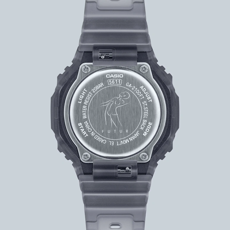 Casio,G-SHOCK 48.50x45.40mm,48.50x45.40mm,Carbon,Resin,Black,Quartz,Countdown,Chronograph,Month,Date,Hardlex,Octagon,GA2100FT,GA2100FT-8A