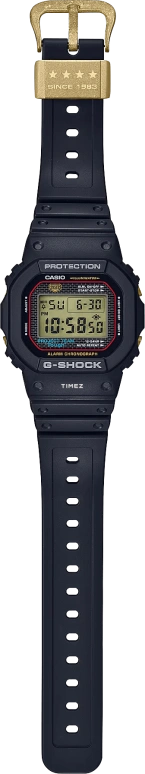 Casio,5600 48.90x42.80mm,48.90x42.80mm,Resin,Bio-sourced,Stainless Steel,Black,Yellow,Quartz,Countdown,Chronograph,Month,Date,Hardlex,Square,DW5040PG,DW5040PG-1