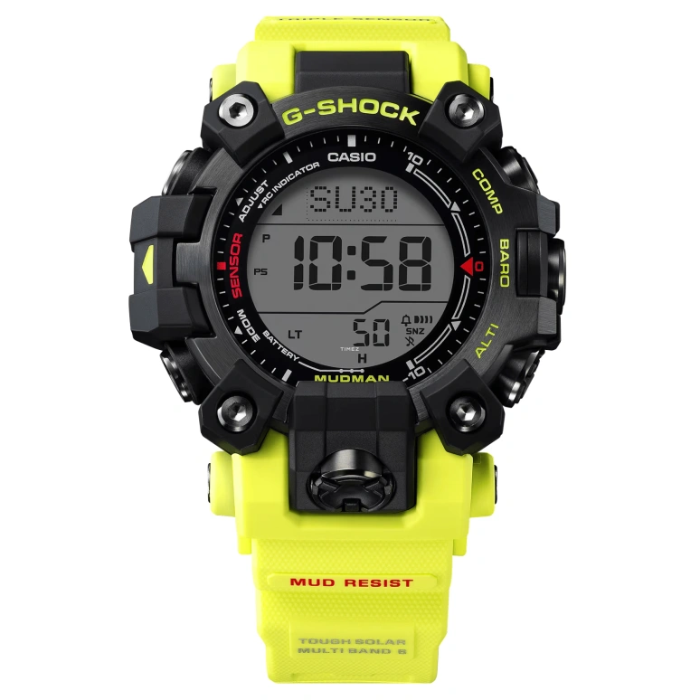 Casio,MASTER OF G - LAND 56.70x52.70mm,56.70x52.70mm,Bio-sourced,Carbon,Resin,Stainless Steel,Grey,Quartz,Countdown,Chronograph,Month,Date,Hardlex,Round,GW9500MRY,GW9500MRY-1A9
