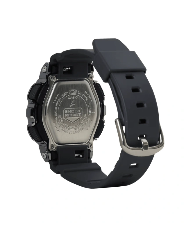 Casio,G-SHOCK 46x42mm,46x42mm,Resin,Stainless Steel,Grey,Quartz,Countdown,Chronograph,Month,Date,Hardlex,Round,GMS110B,GMS110B-8A