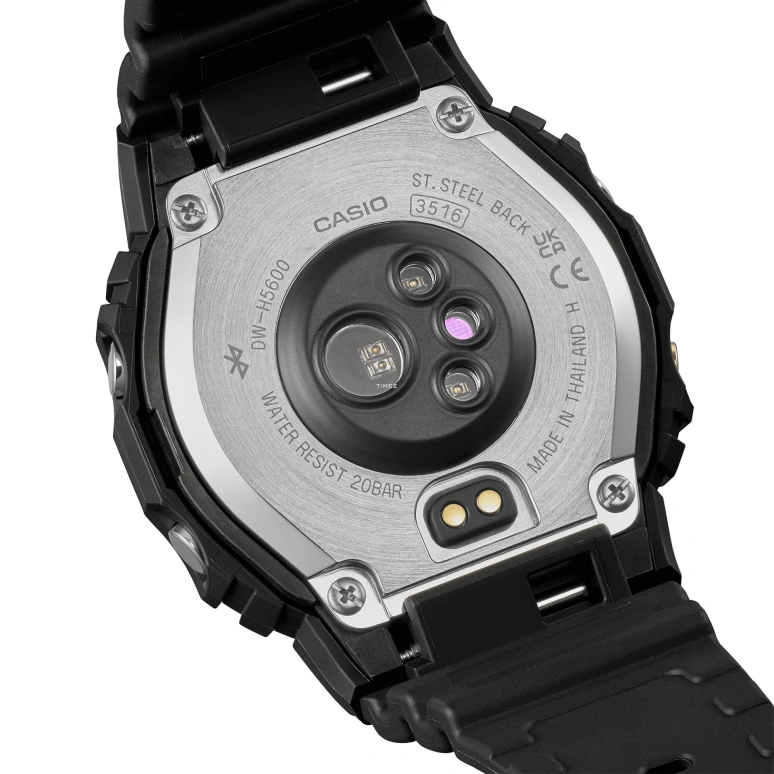 Casio,G-SHOCK 51.10x44.50mm,51.10x44.50mm,Stainless Steel,Black,Quartz,Countdown,Chronograph,Perpetual Calendar,Month,Square,DW,DW-H5600MB-1