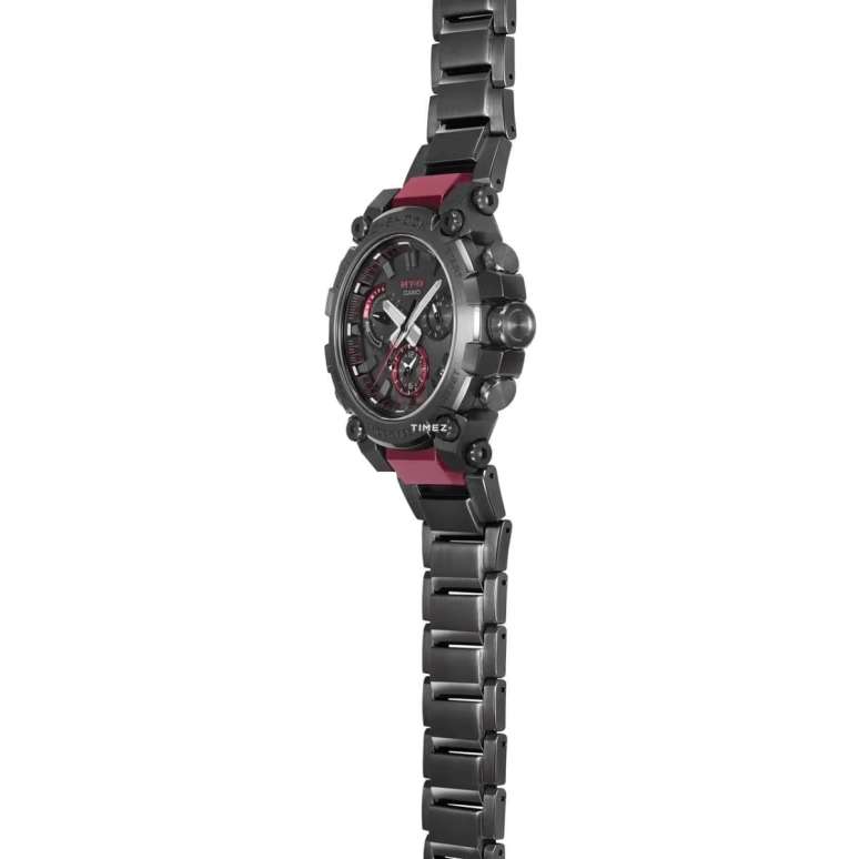 Casio,MTG 51.90x50.90mm,51.90x50.90mm,Stainless Steel,Resin,Black,Quartz,Countdown,Chronograph,Month,Date,Hardlex,Round,MTGB3000BD,MTGB3000BD-1A