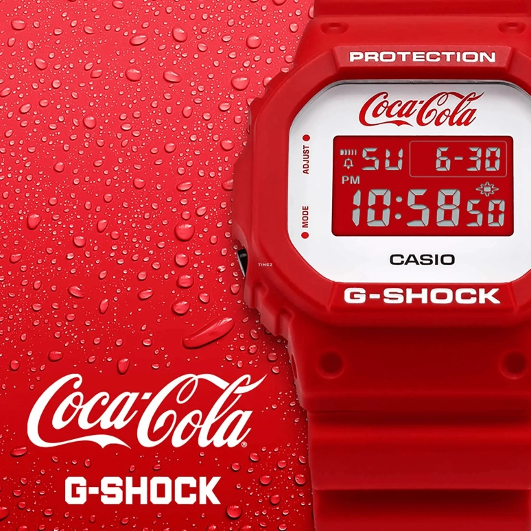 Casio,G-SHOCK 48.90x43.80mm,48.90x43.80mm,Resin,White,Quartz,Countdown,Chronograph,Month,Date,Hardlex,Square,DW5600CC23,DW5600CC23-4