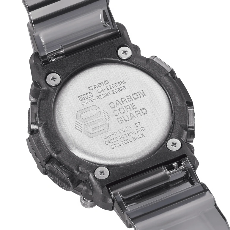 Casio,G-SHOCK 50.80x47.10mm,50.80x47.10mm,Resin,Black,Quartz,Countdown,Chronograph,Month,Date,Hardlex,Round,GA2200SKL,GA2200SKL-8A