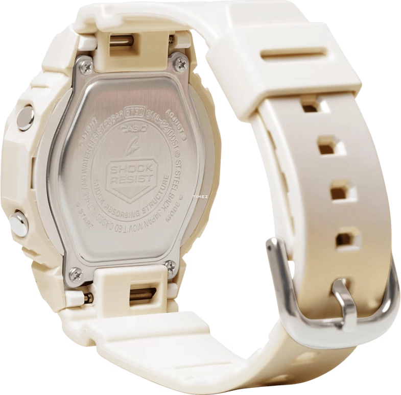 Casio,G-SHOCK 40.20mm,40.20mm,Bio-sourced,Resin,White,Quartz,Countdown,Chronograph,Month,Date,Hardlex,Octagon,GMAP2100ST7A