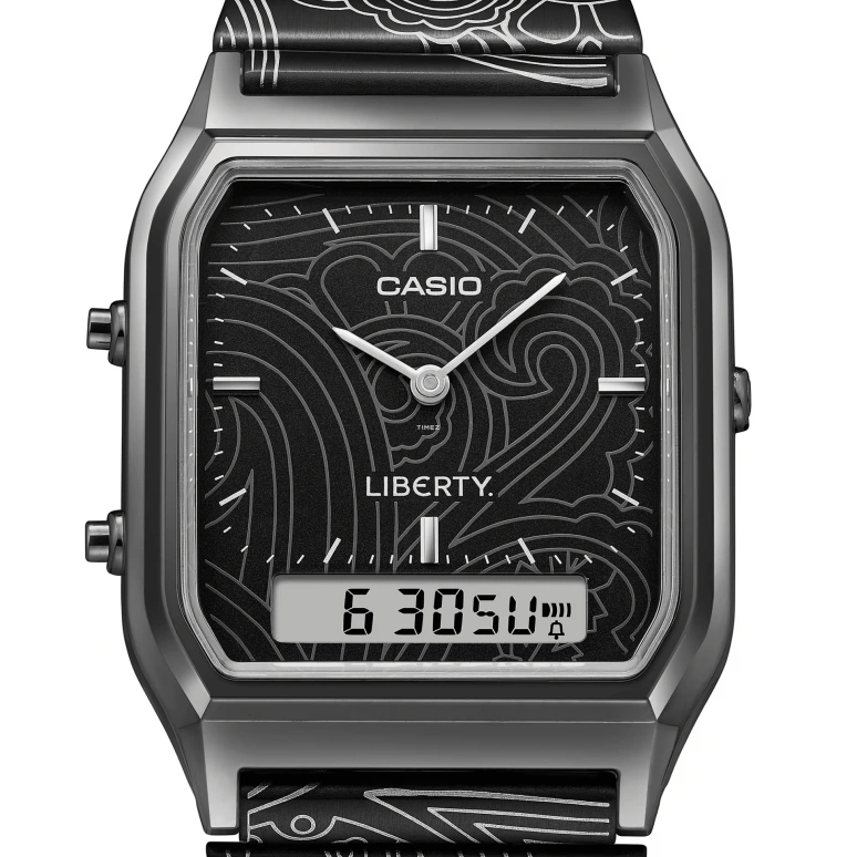 Casio,VINTAGE 38.80x29.80mm,38.80x29.80mm,Resin,Black,Quartz,Chronograph,Month,Date,Day,Plexi,Glass,Square,AQ230EBLT,AQ230EBLT-1A
