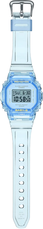 Casio,BGD-565 42.10x37.90mm,42.10x37.90mm,Resin,Blue,Grey,Quartz,Countdown,Chronograph,Month,Date,Hardlex,Square,BGD565SJ,BGD565SJ-2