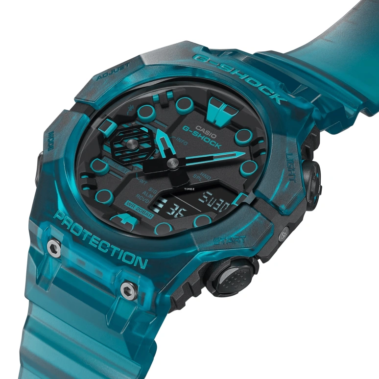 Casio,G-SHOCK 42.50x46mm,42.50x46mm,Resin,Carbon,Black,Quartz,Countdown,Chronograph,Date,Day,Hardlex,Round,GAB001G,GAB001G-2A