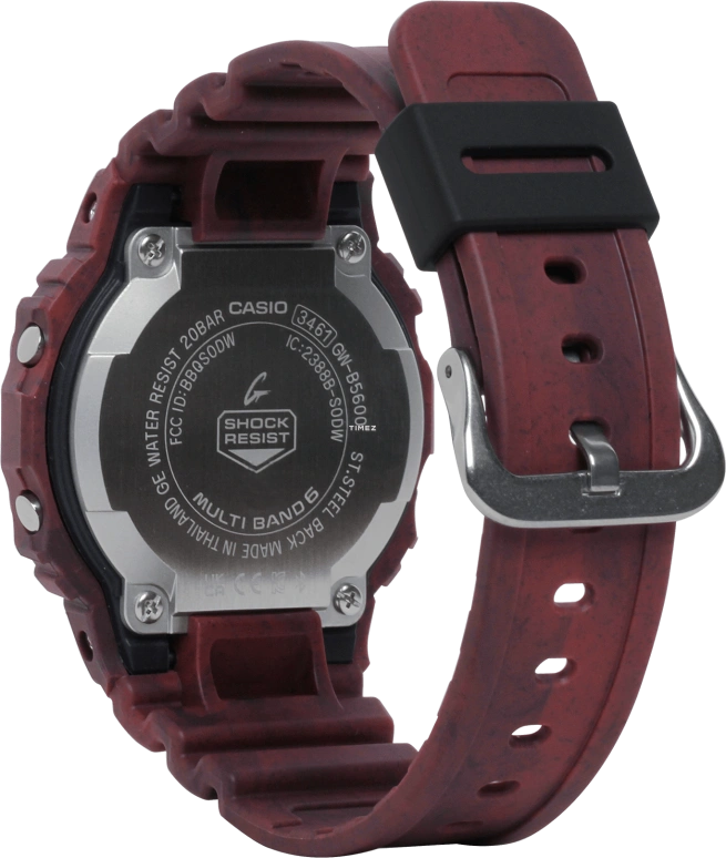 Casio,G-SHOCK 48.90x42.80mm,48.90x42.80mm,Resin,Black,Quartz,Countdown,Chronograph,Month,Date,Hardlex,Square,GWB5600SL,GWB5600SL-4