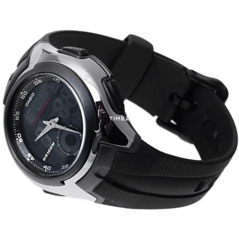Casio,CLASSIC 43mm,43mm,Acrylic,Plastic,Black,Quartz,AQ,AQ-160W-1B