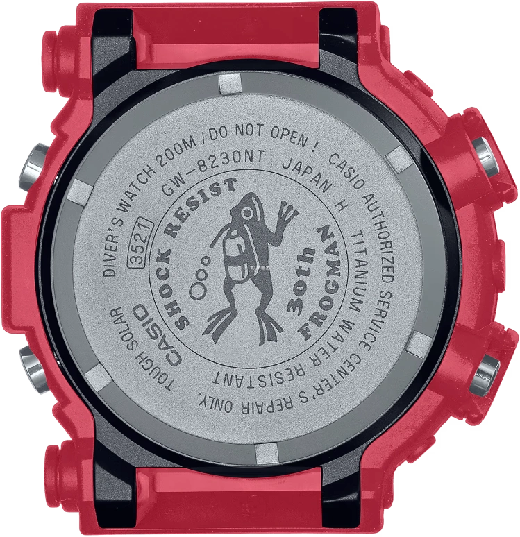 Casio,MASTER OF G - SEA 52x50.30mm,52x50.30mm,Titanium,Bio-sourced,Resin,Black,Quartz,Countdown,Chronograph,Month,Date,Hardlex,Round,GW8230NT,GW8230NT-4