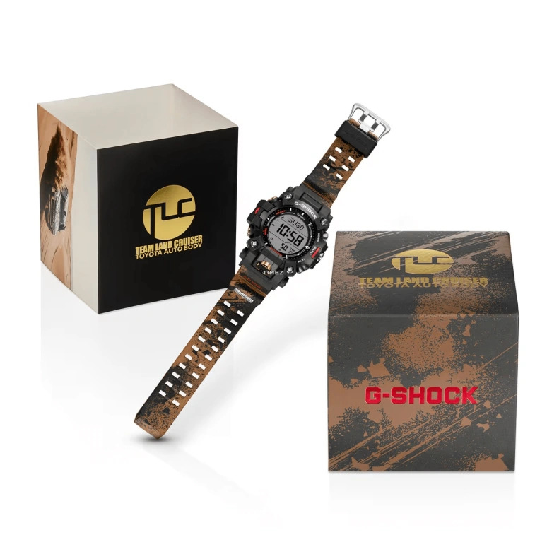 Casio,MASTER OF G - LAND 52.70mm,52.70mm,Bio-sourced,Resin,Black,Grey,Quartz,Countdown,Chronograph,Month,Date,Hardlex,Round,GW9500TLC,GW9500TLC-1