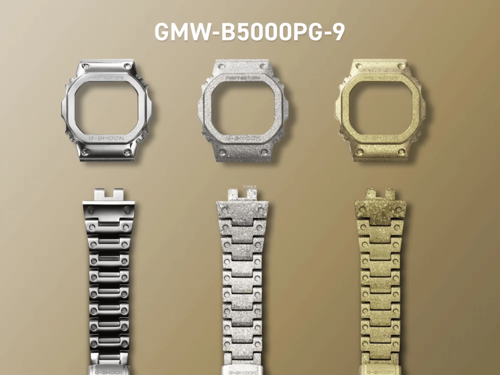 Casio,G-SHOCK 49.30x43.20mm,49.30x43.20mm,Stainless Steel,Grey,Quartz,Countdown,Chronograph,Perpetual Calendar,Month,Hardlex,Square,GMW,GMW-B5000PG-9