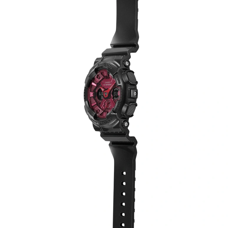 Casio,G-SHOCK 45.90mm,45.90mm,Resin,Pink Red,Quartz,Countdown,Chronograph,Month,Date,Hardlex,Round,GMAS120RB,GMAS120RB-1A