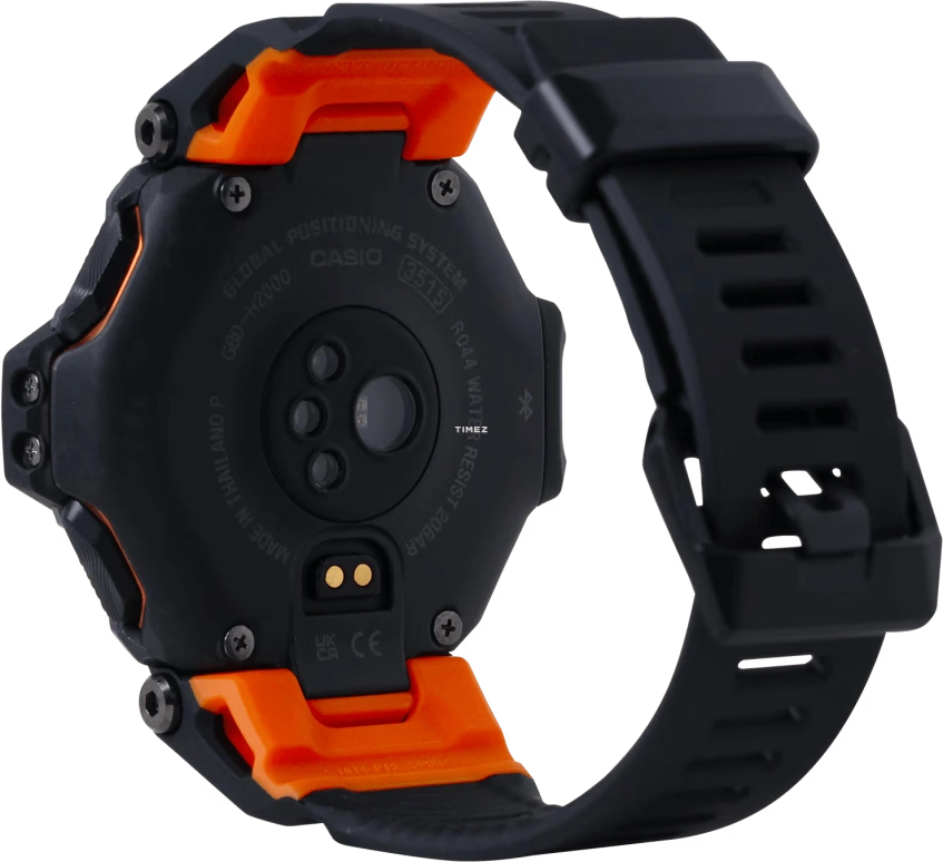 Casio,G-SHOCK 52.60mm,52.60mm,Bio-sourced,Resin,Black,Processor,Countdown,Chronograph,Month,Date,Hardlex,Round,GBDH2000,GBDH2000-1A