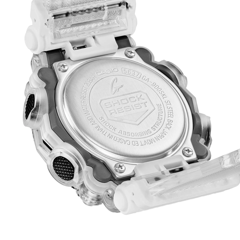 Casio,G-SHOCK 52.80x49.50mm,52.80x49.50mm,Resin,Black,Quartz,Countdown,Chronograph,Month,Date,Hardlex,Round,GA900SKL,GA900SKL-7A